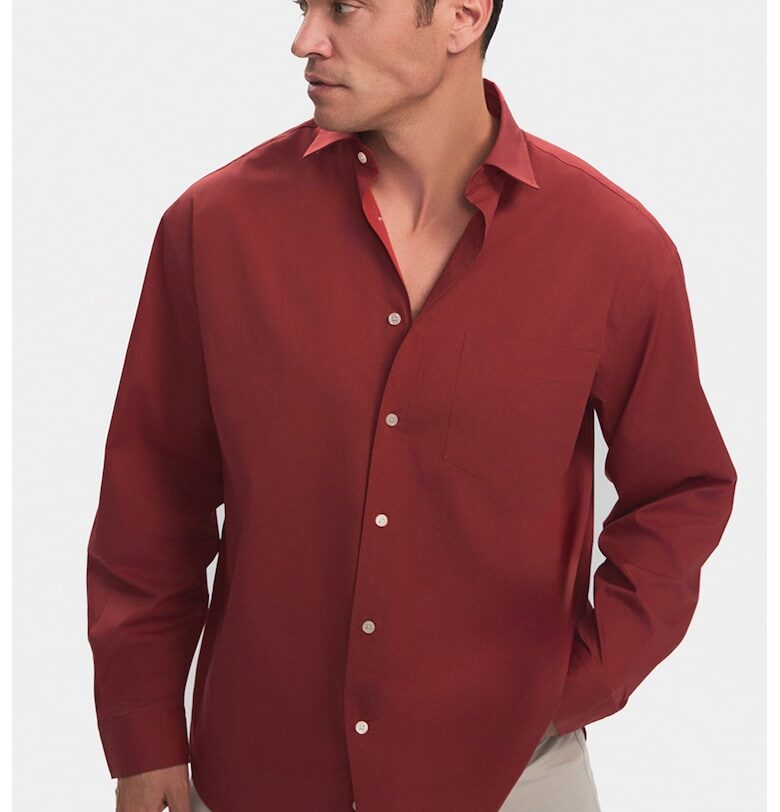 Риза с памук и пришит джоб June