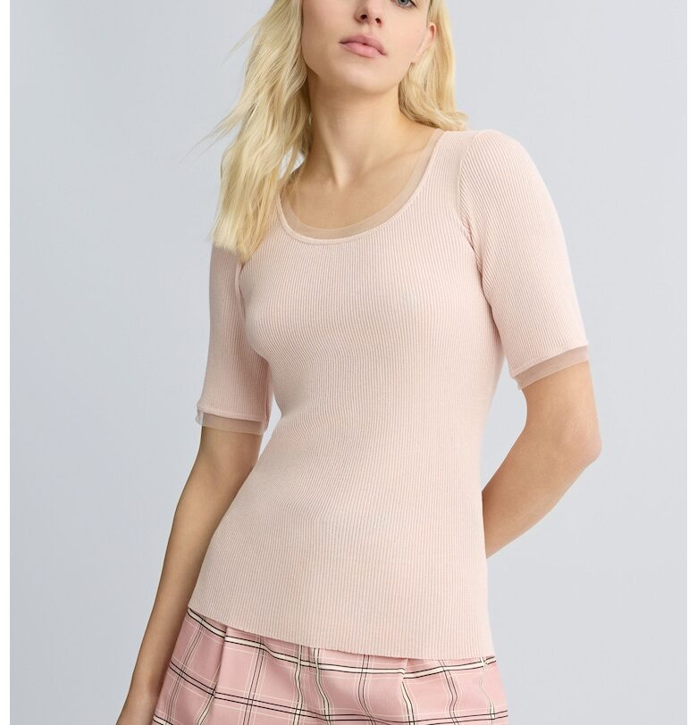 Рипсена тениска Liu Jo