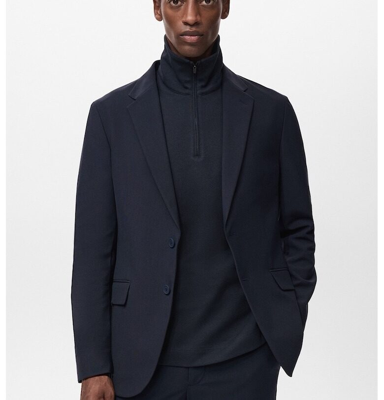 Сако с копчета и дълги ръкави Mango