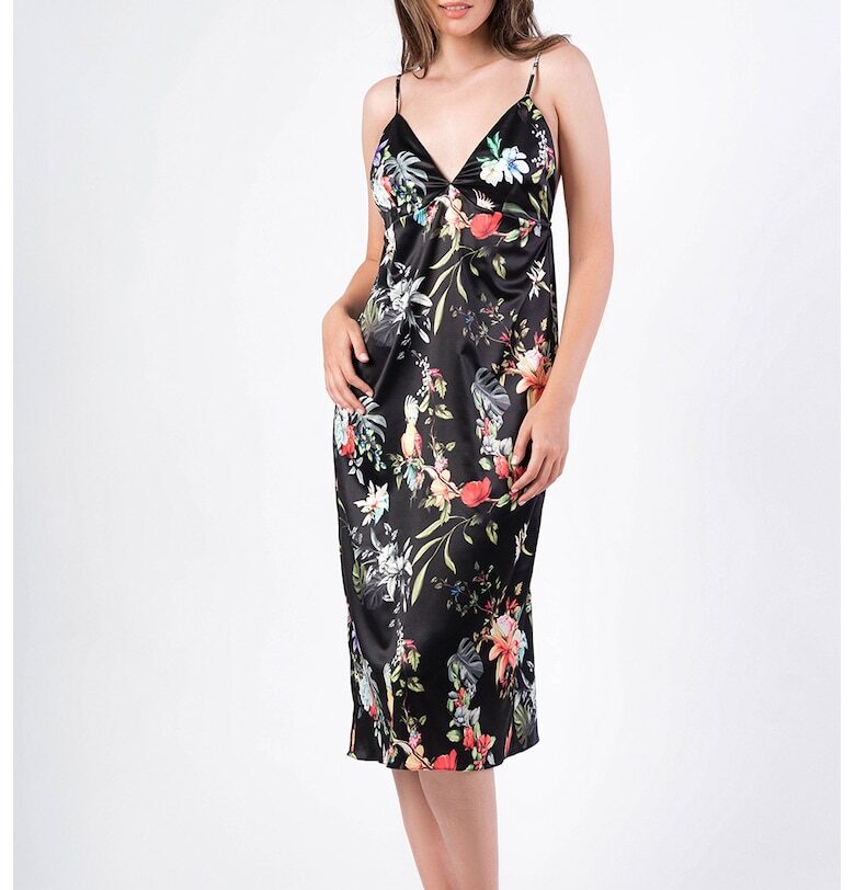 Сатинирана флорална нощница с шпиц En Prive