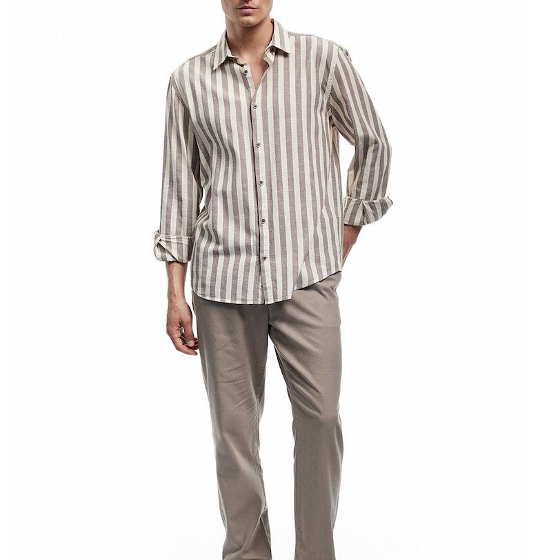 Свободен панталон от лен и памук с джобове KOTON