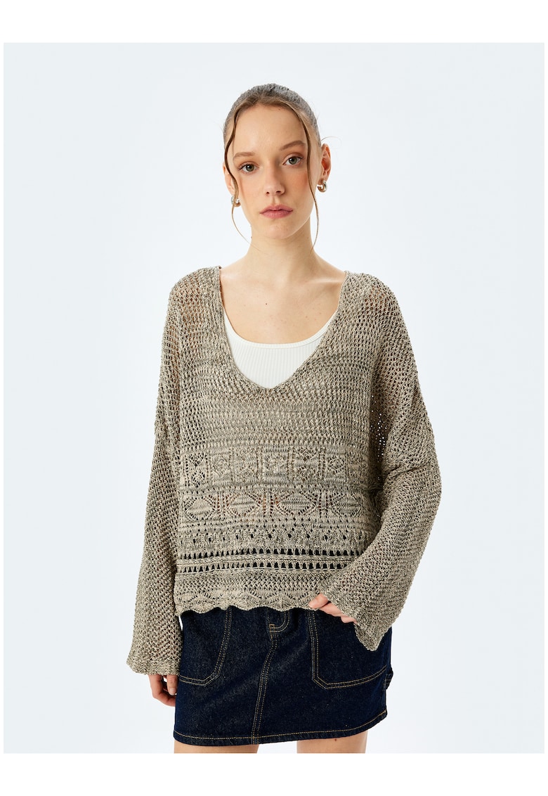 Свободен шпиц пуловер KOTON