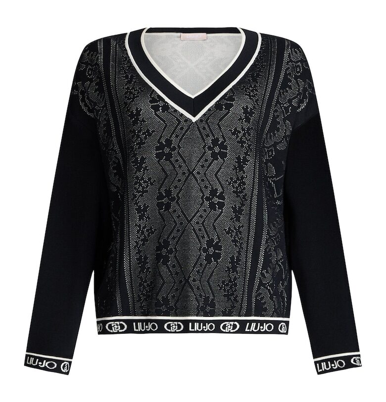 Свободен щпиц пуловер Liu Jo