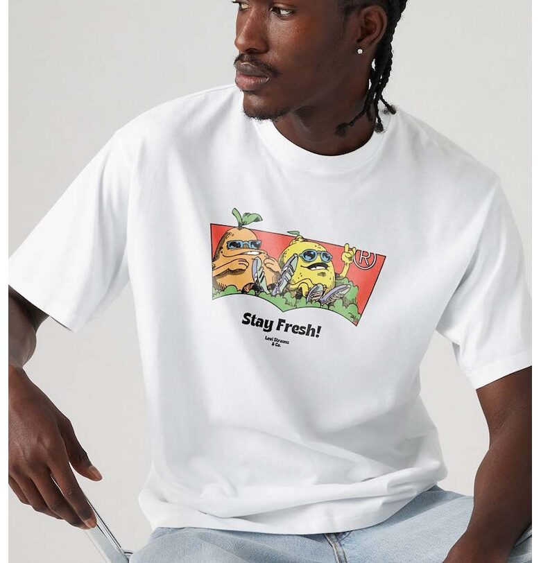 Свободна тениска Youth с лого Levis