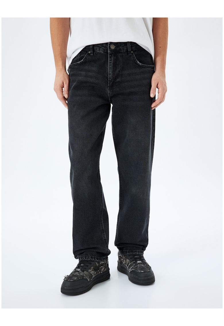 Свободни дънки с миди талия KOTON