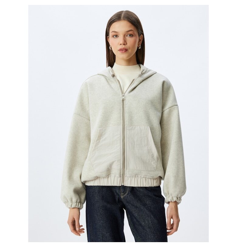 Свободно худи с цип KOTON