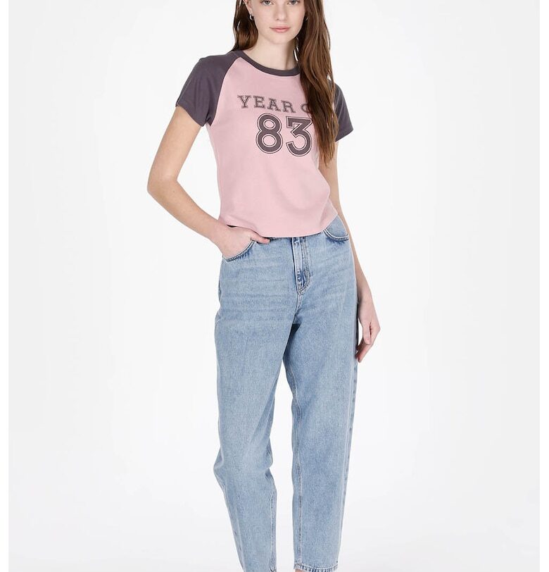 Скъсени дънки с миди талия COLINS