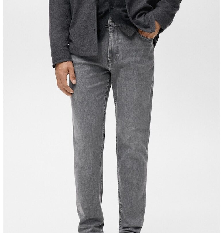 Слим дънки с миди талия Mango