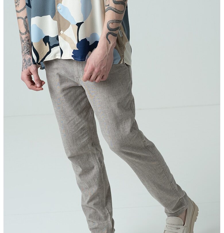 Слим панталон с лен Jack  Jones