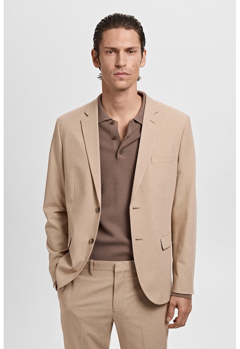 Слим сако с релеф Mango