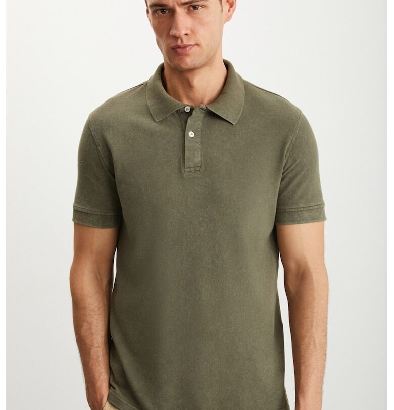 Слим тениска Vernon с яка GRIMELANGE