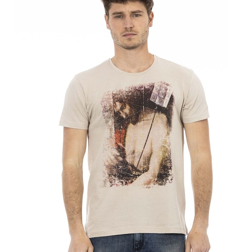 Слим тениска с графика Trussardi