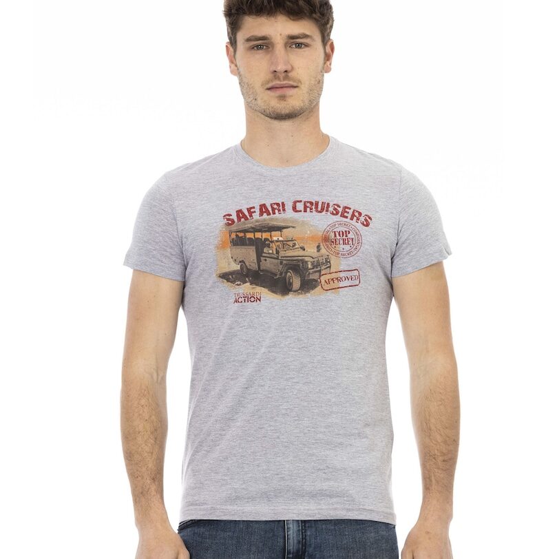 Слим тениска с овално деколте Trussardi