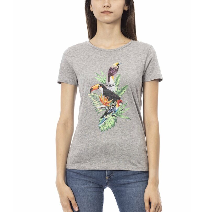 Слим тениска с овално деколте Trussardi