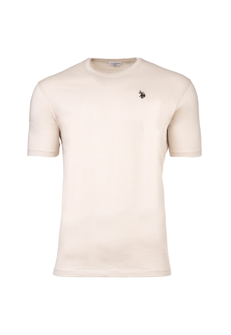 Слим тениска с овално деколте US Polo Assn