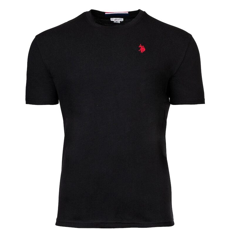 Слим тениска с овално деколте US Polo Assn