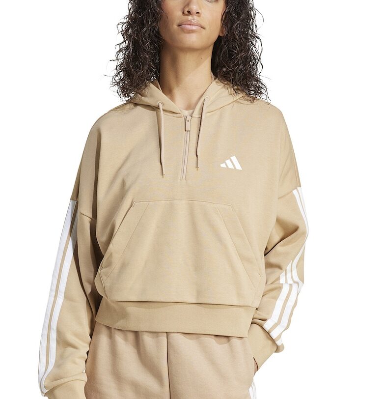 Слим худи с къс цип adidas Sportswear