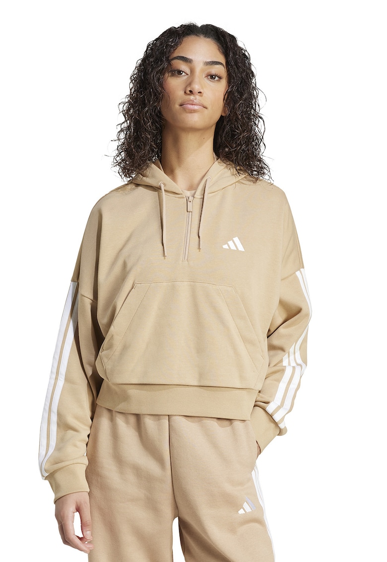 Слим худи с къс цип adidas Sportswear