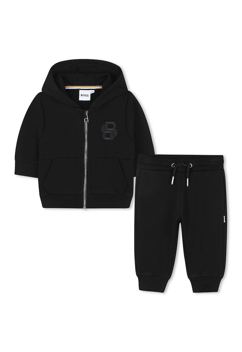 Спортен екип с лого и цип BOSS Kidswear