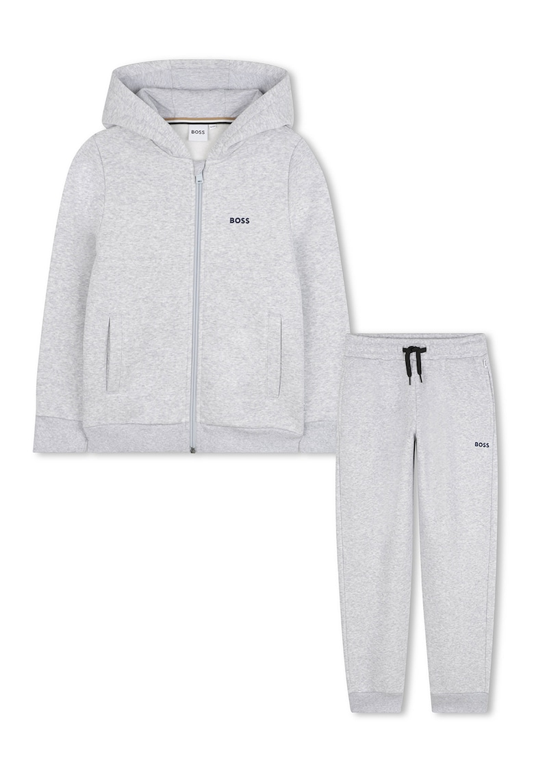 Спортен екип с цип и лого BOSS Kidswear