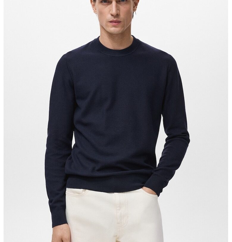 Стандартен фино плетен пуловер Mango