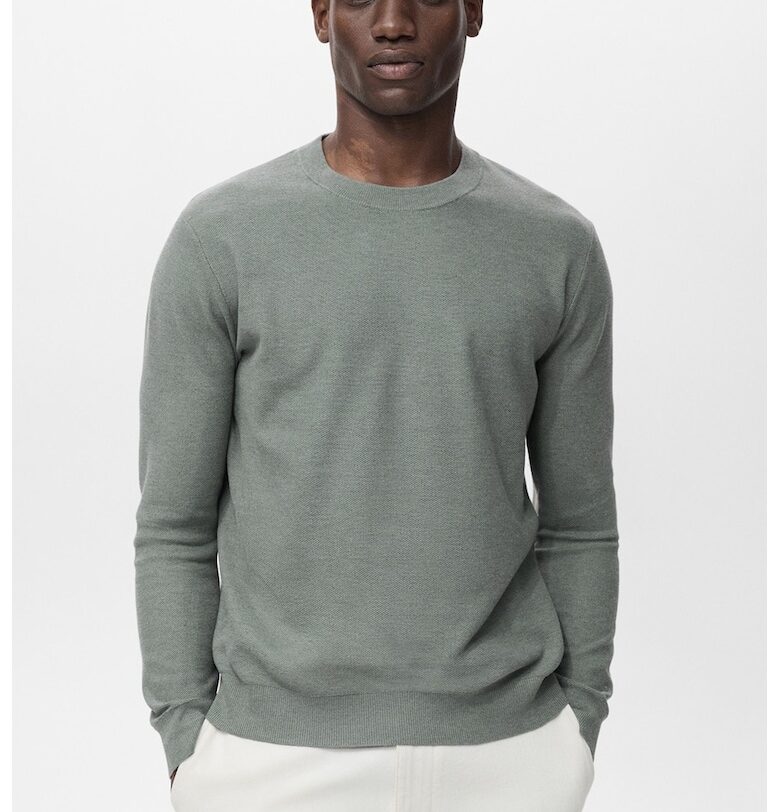 Стандартен фино плетен пуловер Mango