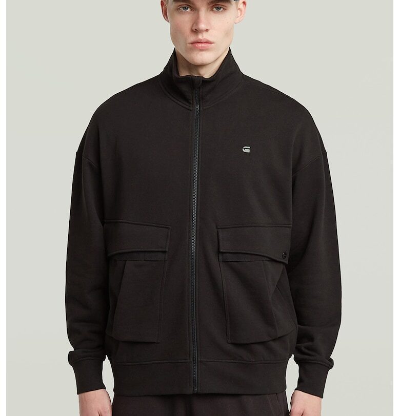 Суитшърт от органичен памук с джобове с капаче G-STAR