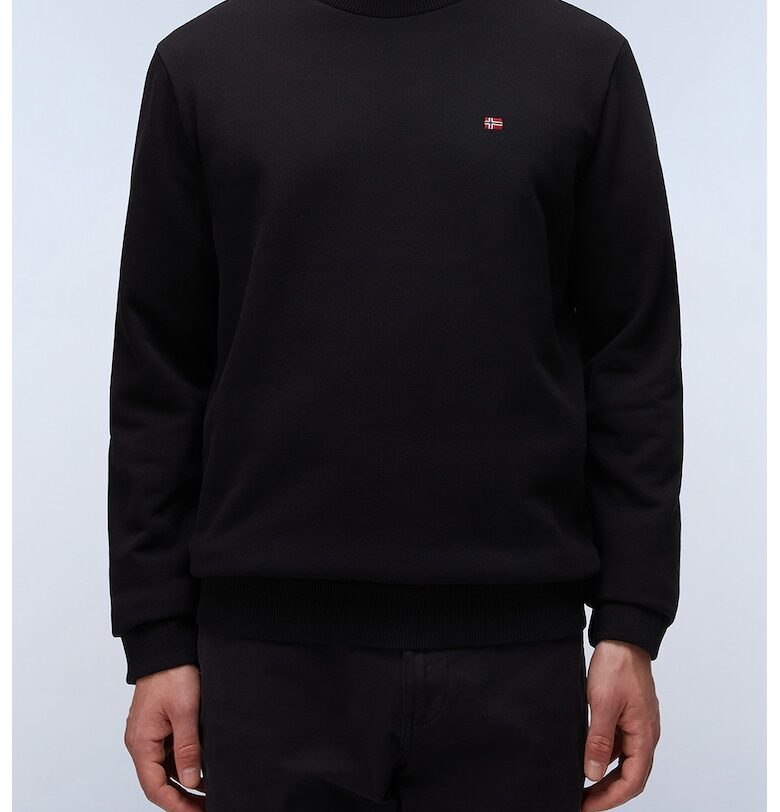 Суитшърт с кръгло деколте  Balis - черен Napapijri