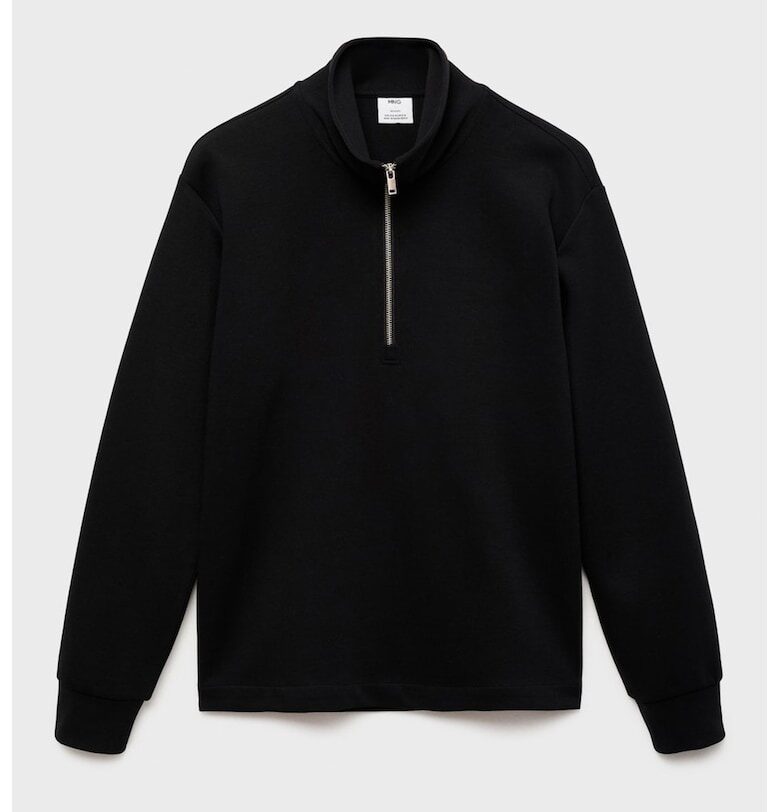 Суитшърт с къс цип Mango