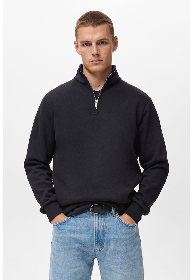 Суитшърт с къс цип Mango