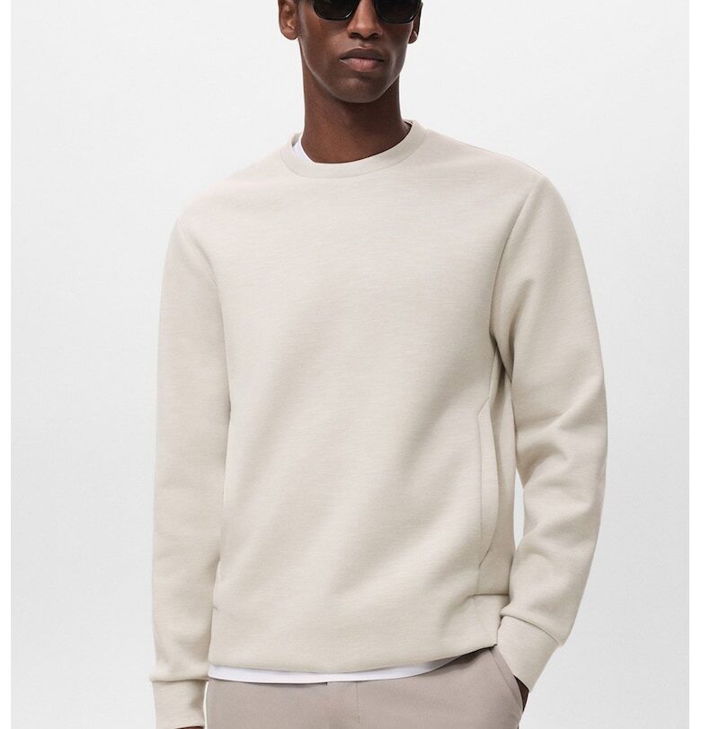 Суитшърт с овално деколте Mango