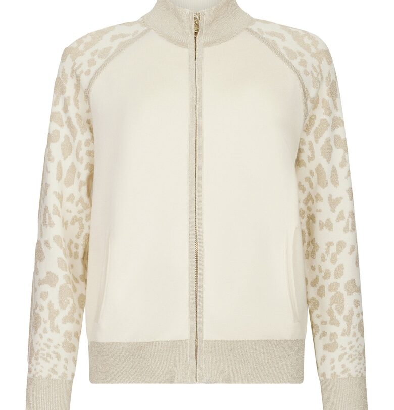 Суитшърт с цип и животинска шарка Liu Jo