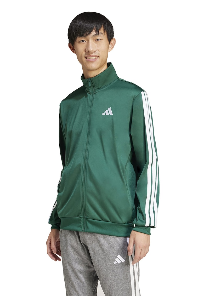 Суитшърт с цип и контрасти adidas Sportswear