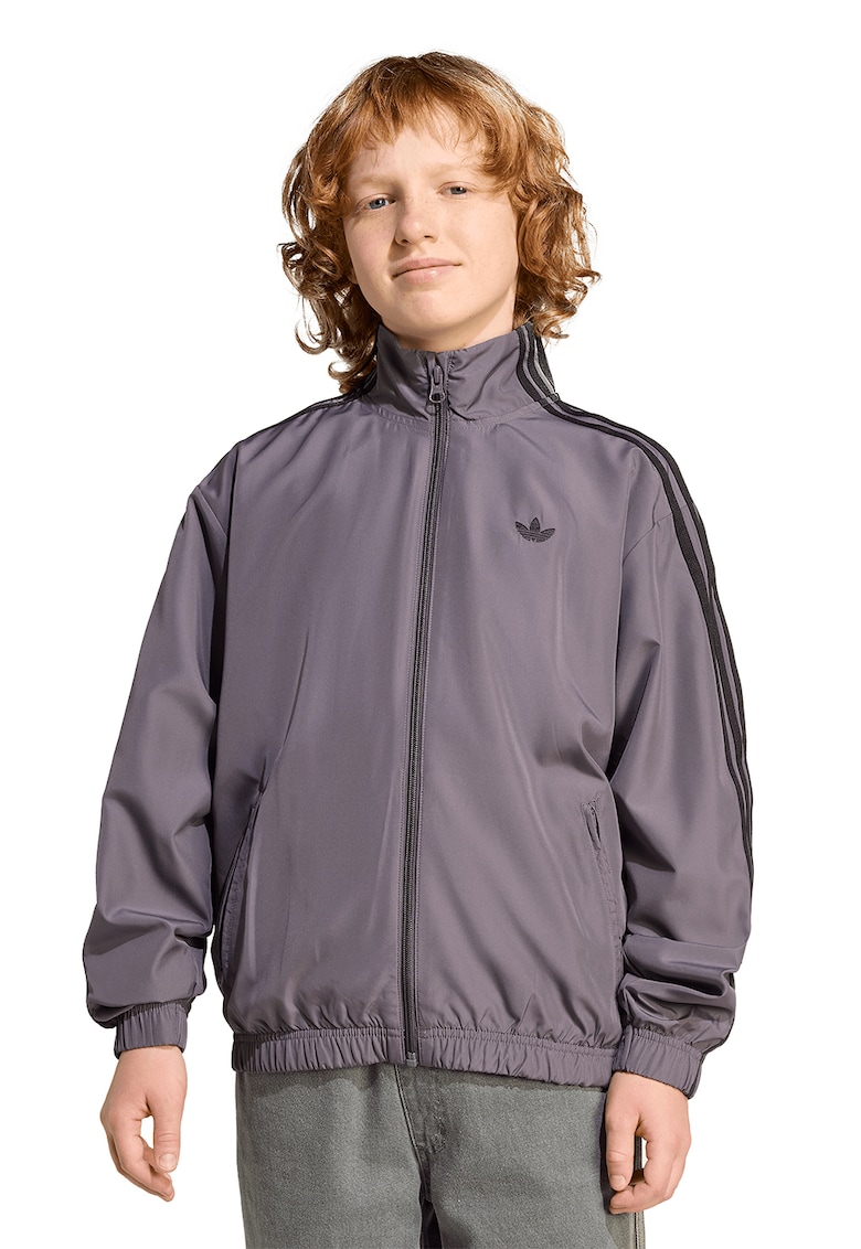 Суитшърт с цип и райе adidas Originals