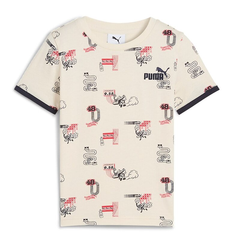 Тениска Little Runners с памук с принт Puma