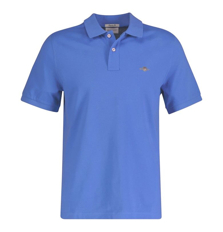 Тениска Shield от памучно пике с яка Gant