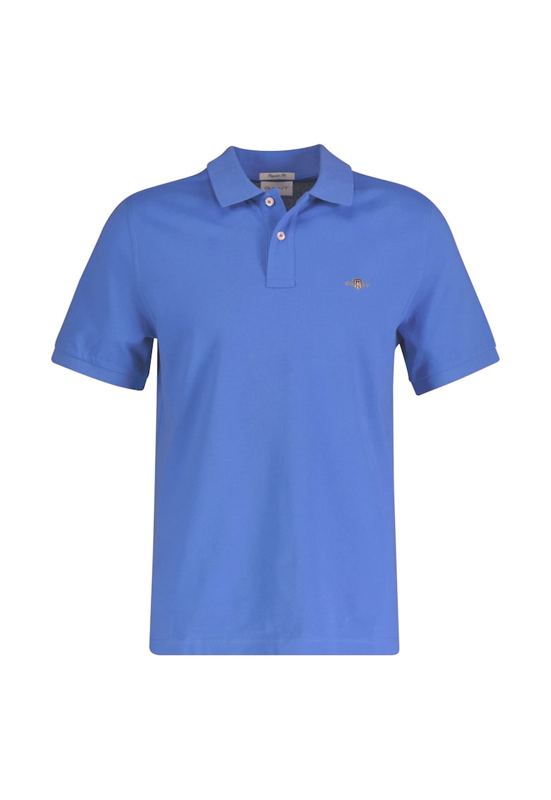 Тениска Shield от памучно пике с яка Gant