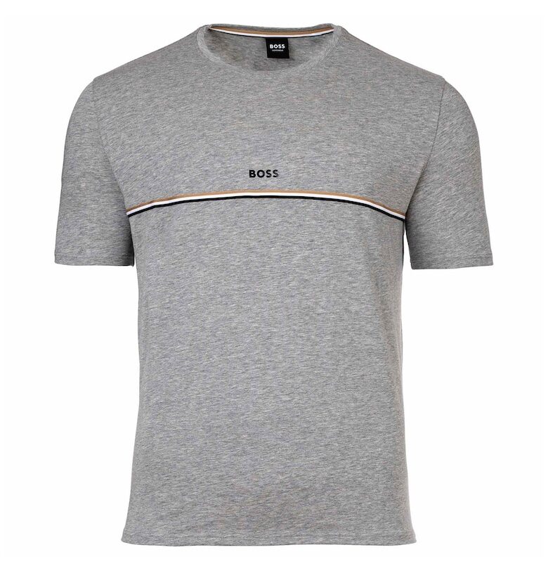 Тениска Unique с контраст BOSS