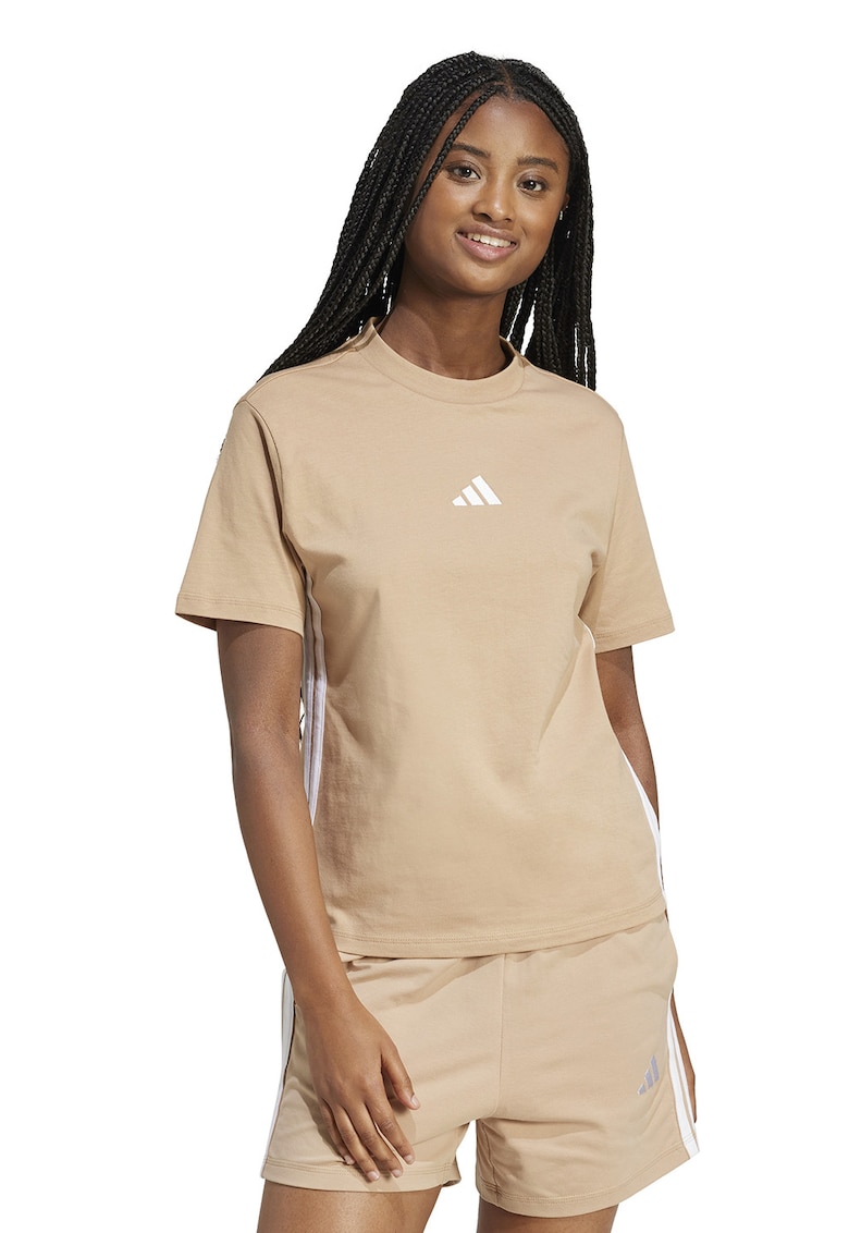 Тениска от памук с овално деколте adidas Sportswear