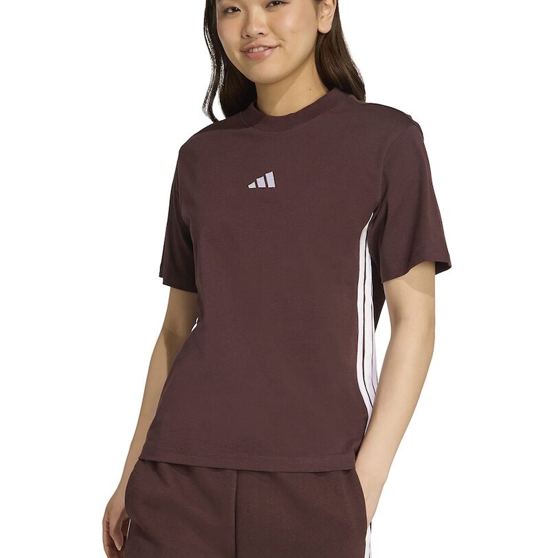 Тениска от памук с овално деколте adidas Sportswear