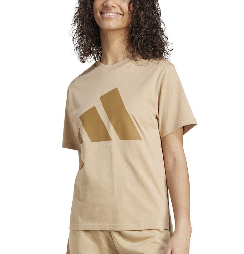 Тениска от памук с овално деколте и лого adidas Sportswear