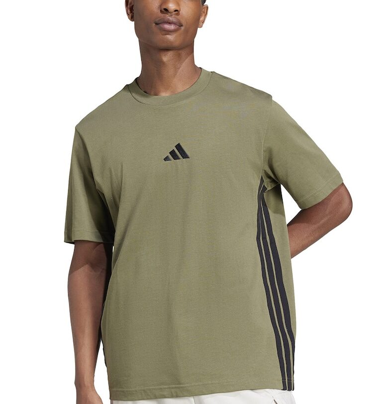 Тениска от памук с овално деколте и лого adidas Sportswear