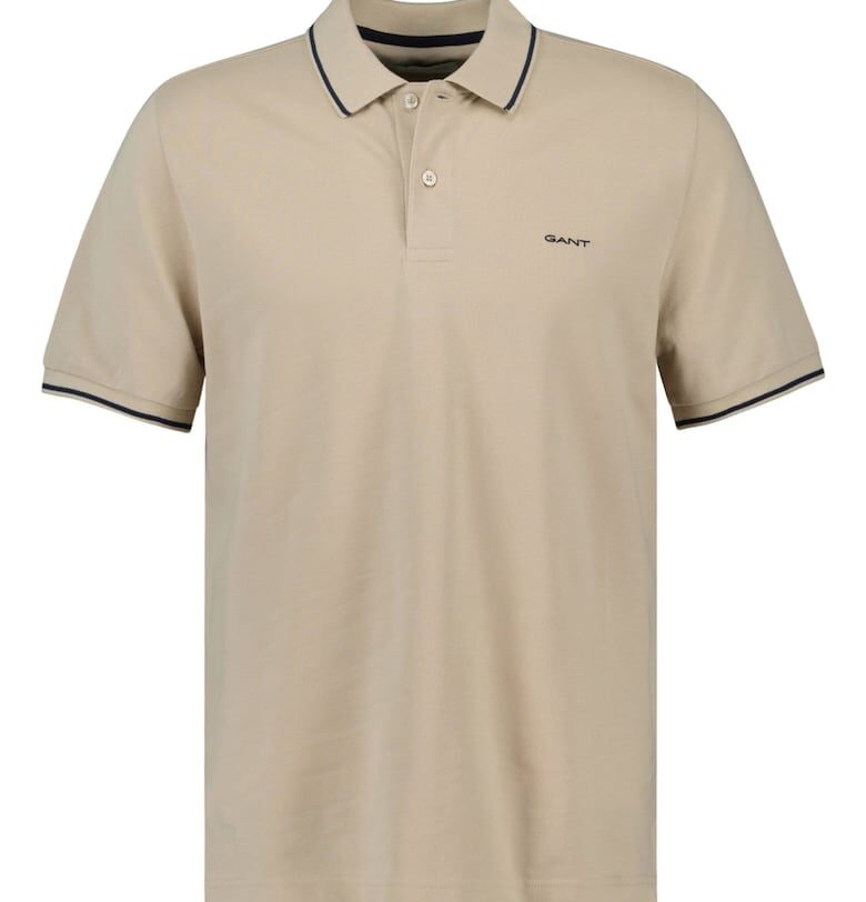 Тениска от пике с яка Gant