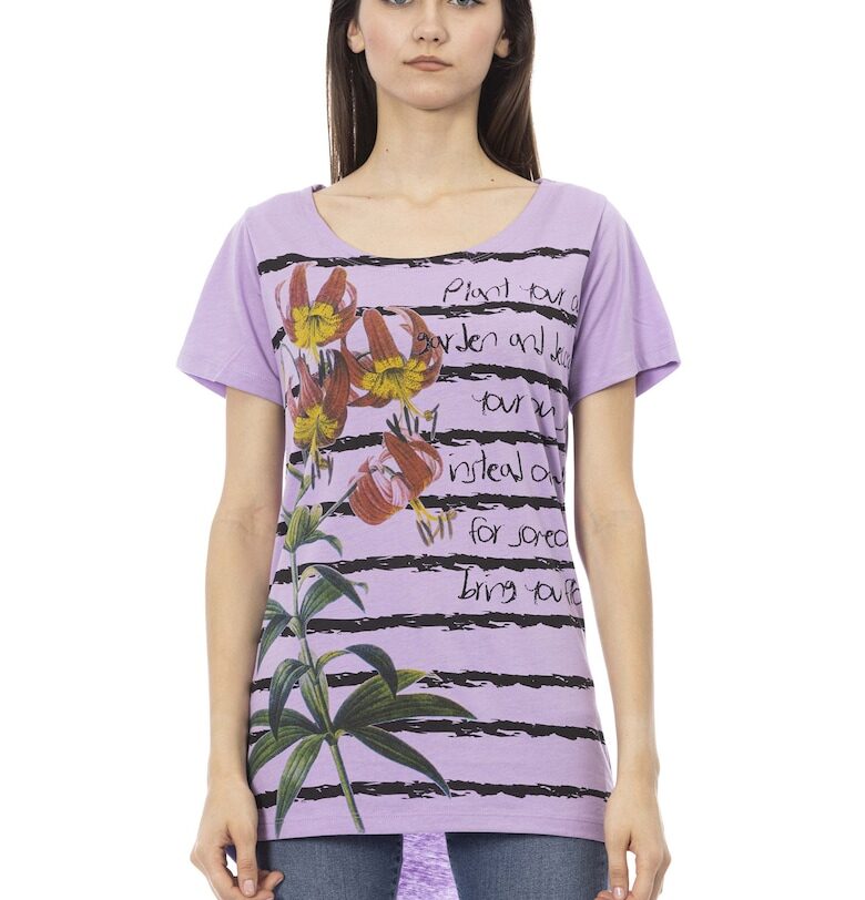 Тениска с асиметричен подгъв Trussardi