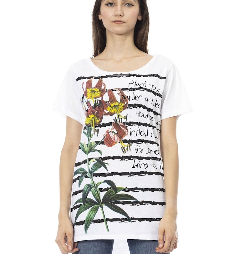 Тениска с асиметричен подгъв Trussardi