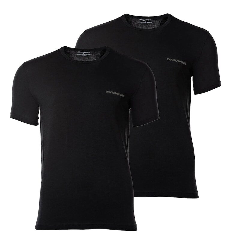 Тениска с овално деколте - 2 броя Emporio Armani