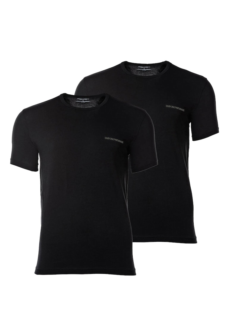 Тениска с овално деколте - 2 броя Emporio Armani