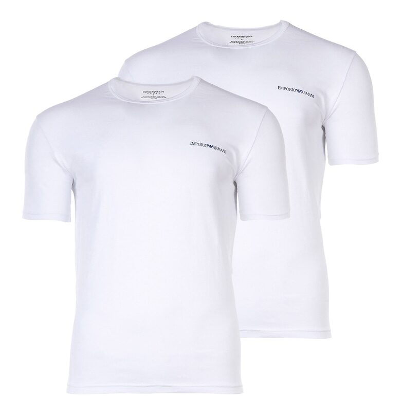 Тениска с овално деколте - 2 броя Emporio Armani