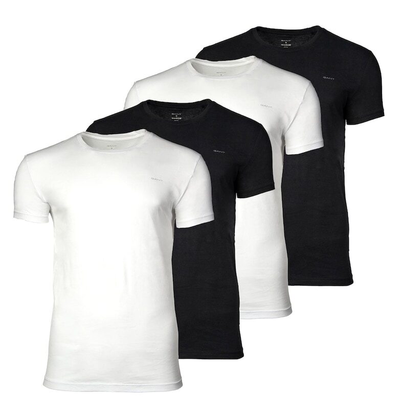 Тениска с овално деколте - 4 броя Gant