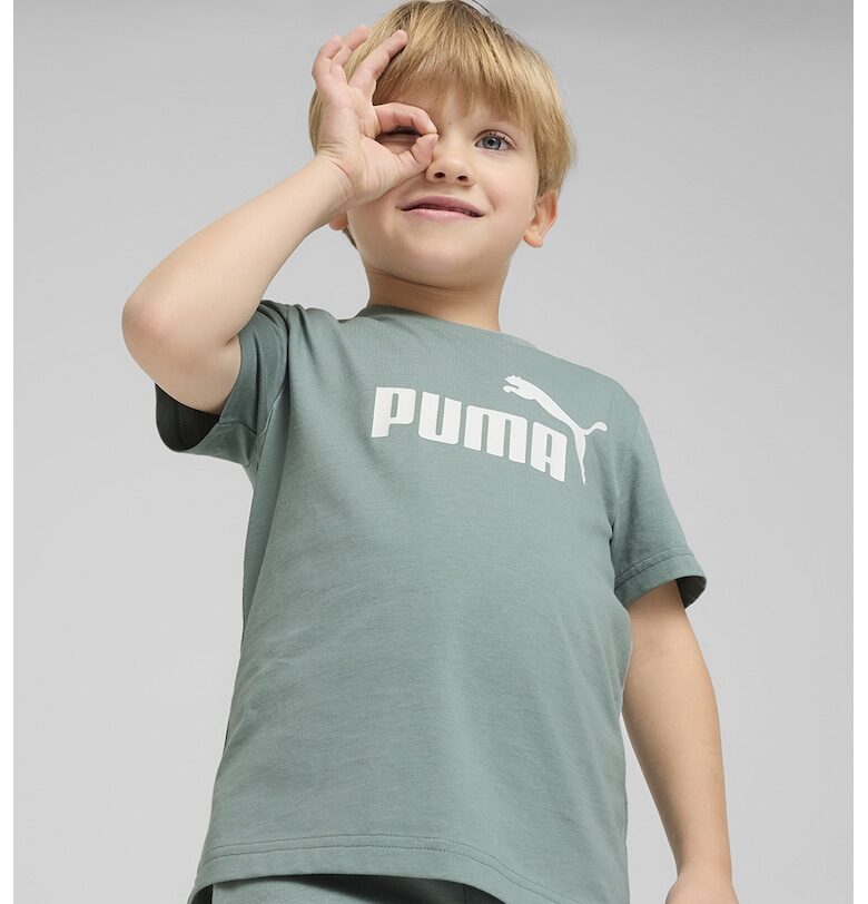 Тениска с овално деколте и лого Puma